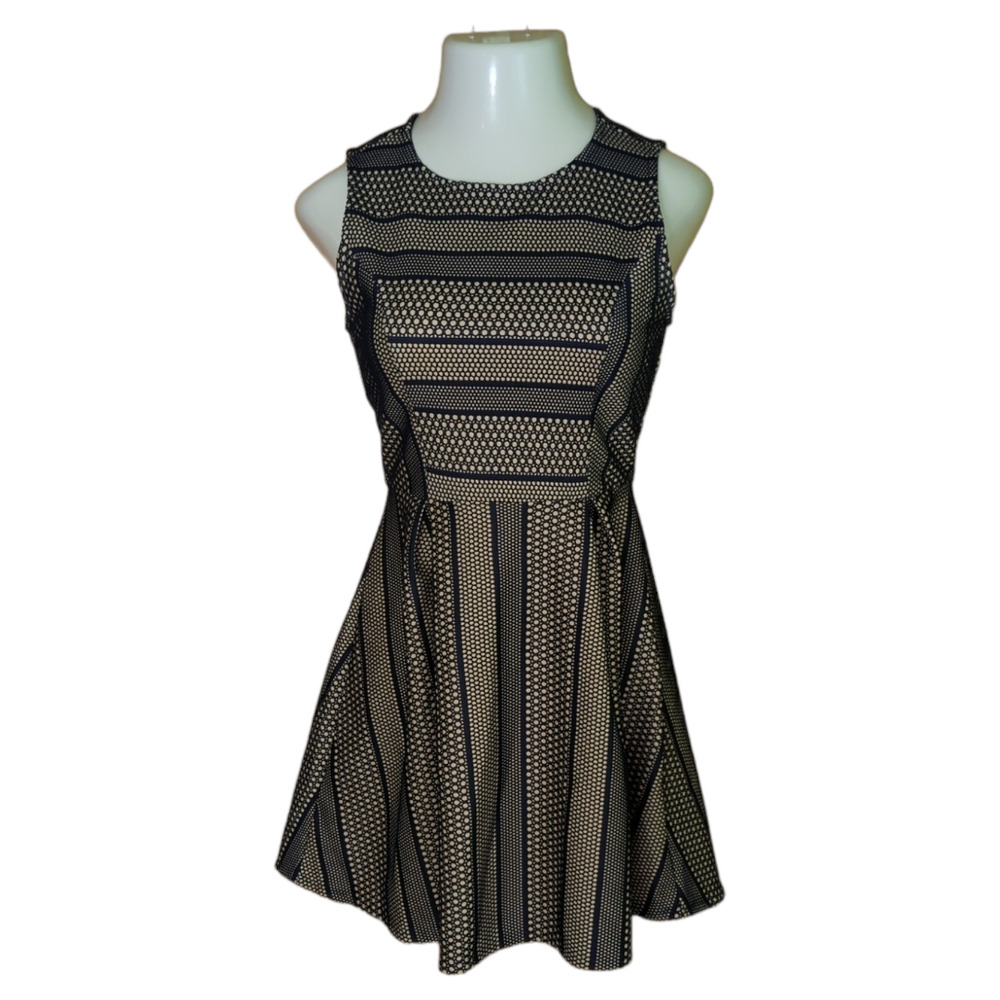 MONTEAU Navy Blue Sleeveless Skater Homecoming Cocktail Dress Size Medium